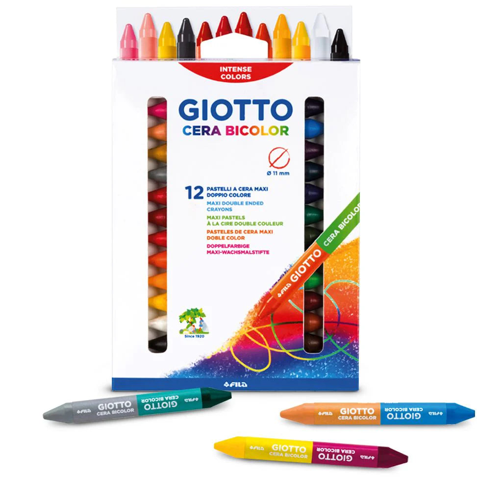 Giotto Cera Bicolor Cryons Set of 12