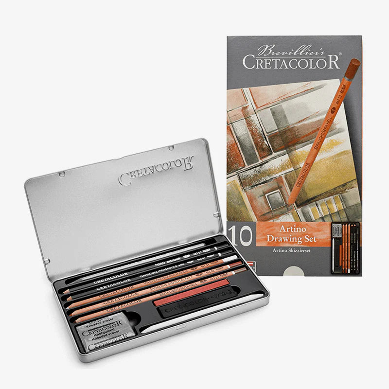 "Cretacolor Artino Drawing Set of 10Pcs "