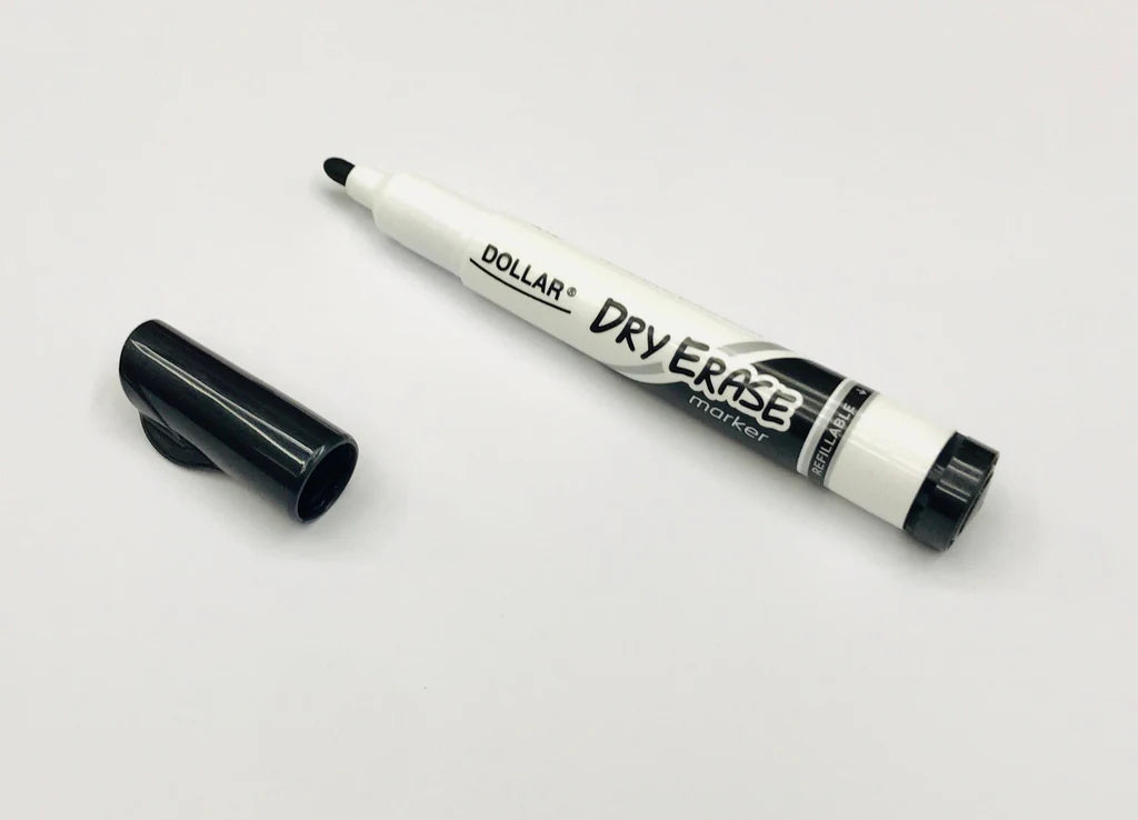 Dollar white board marker black