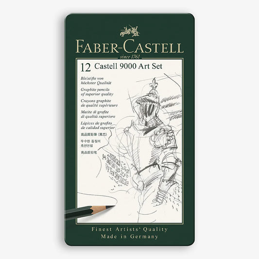 "Faber Castell 9000 Artist Sketch Pencil 12 Pcs Set "