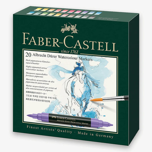 "Faber Castell Albrecht Durer Watercolour Markers Set Of 20 "