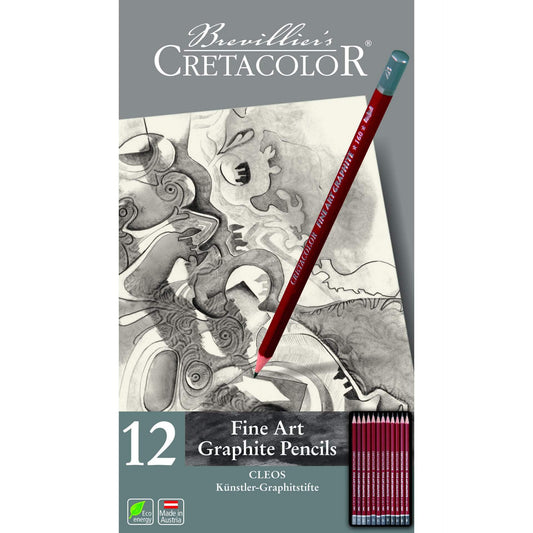 "Cretacolor Fine Art Graphite Pencils Set "