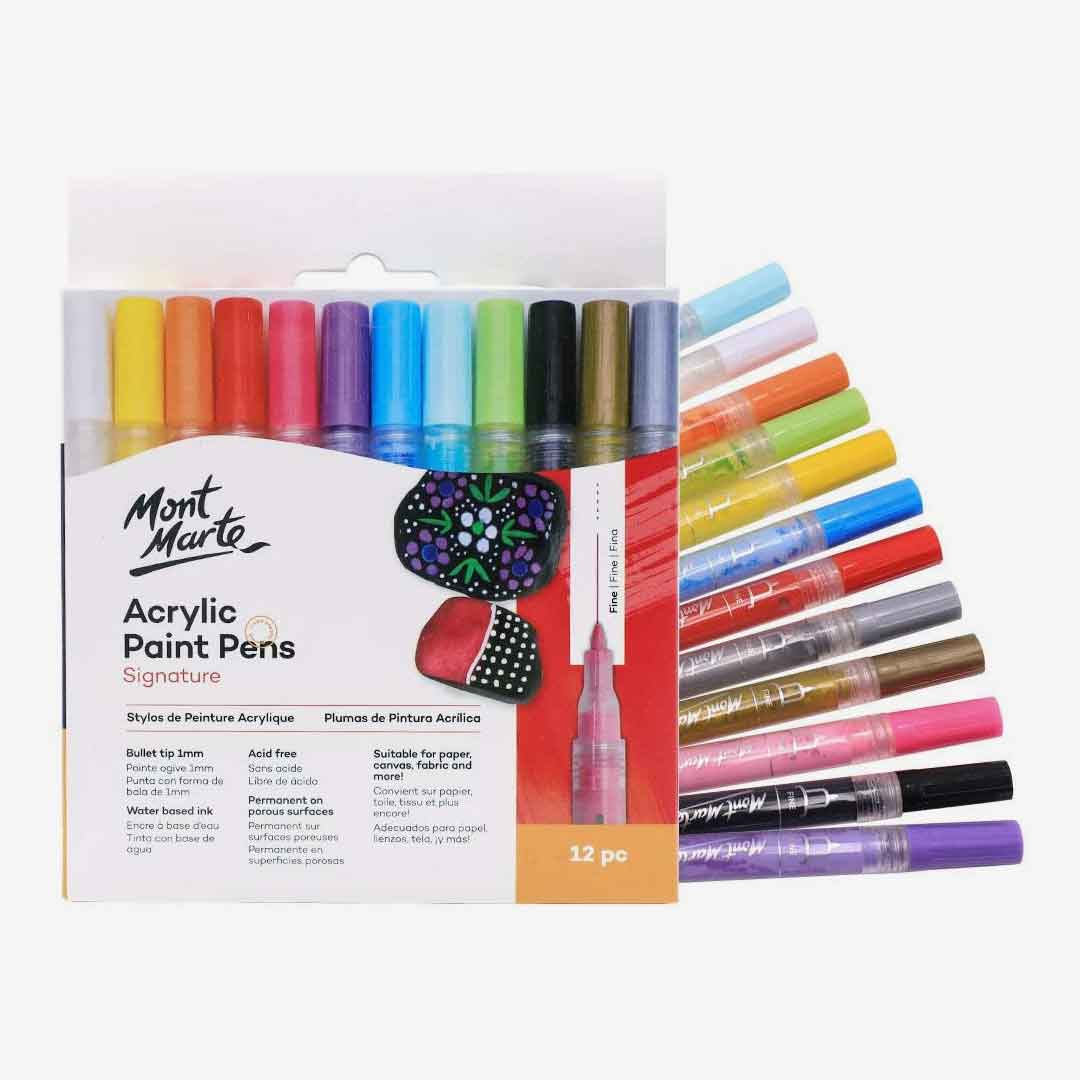 Mont Marte Acrylic Paint Pens Pack Of 12