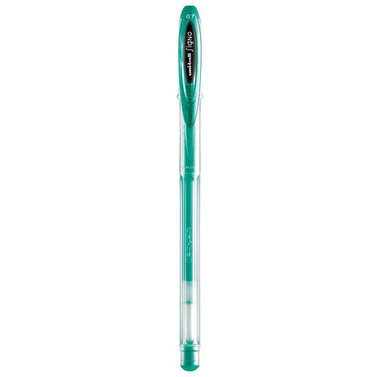 Uni-ball Signo Gel ink Pen Roller 0.4mm line & 0.7mm Ball UM - 1 Piece - Green