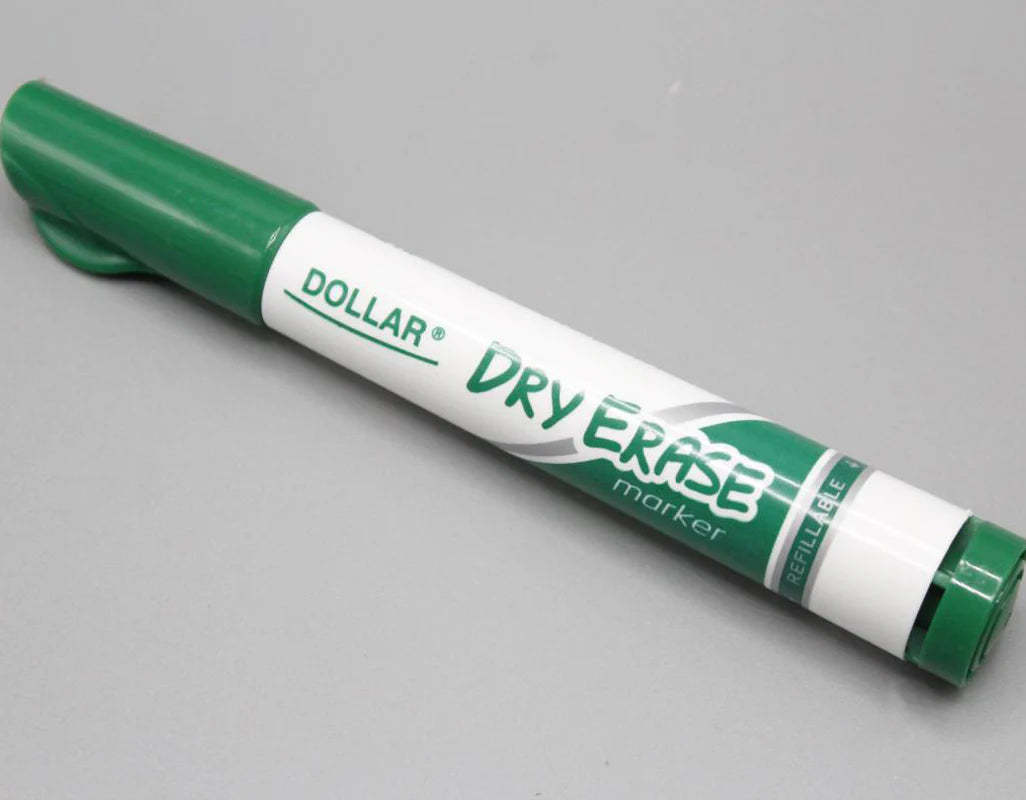 Dollar white board marker Green