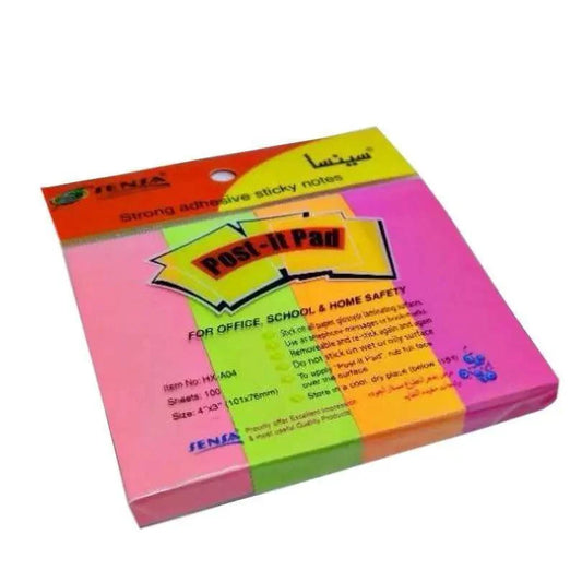 SENSA Sticky Note 100 Sheets/4Pad - Multi Color