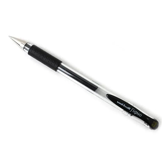 Uni-ball Signo Gel ink Pen Roller 0.4mm line & 0.7mm Ball UM - 120 1 Piece - Black